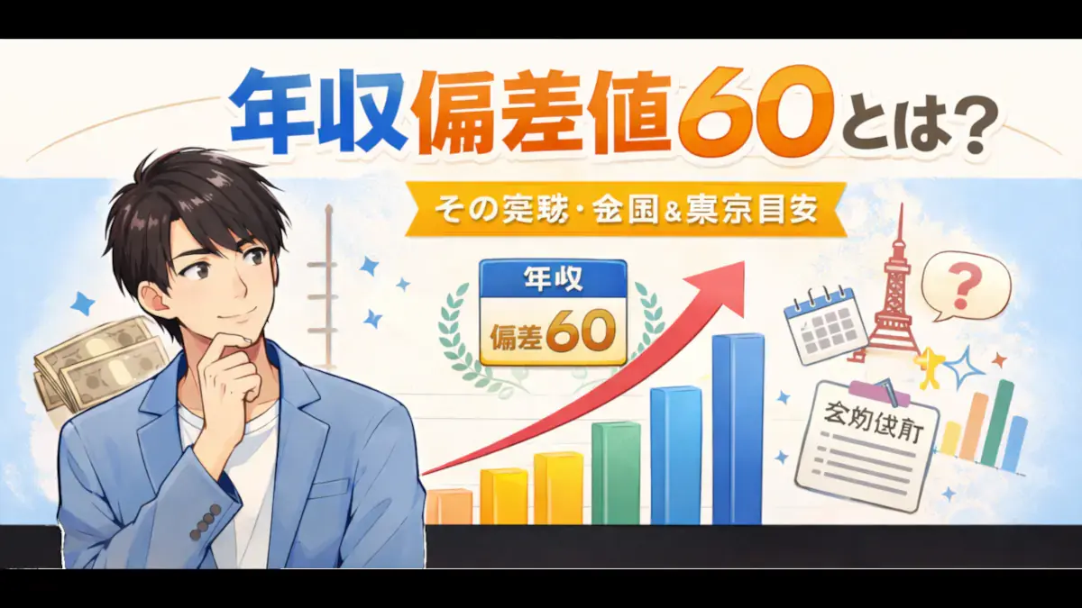 年収偏差値60とは? のアイキャッチ画像