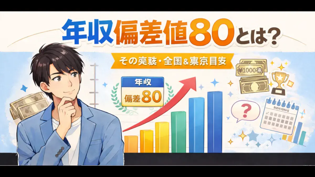 年収偏差値80とは？ のアイキャッチ画像